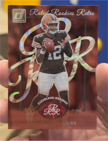 2025 Donruss Rated Rookies Retro #11 Shedeur Sanders — front