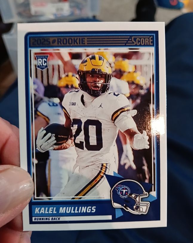 2025 Panini Score #62 Kalel Mullings Rookie Tennessee Titans — front