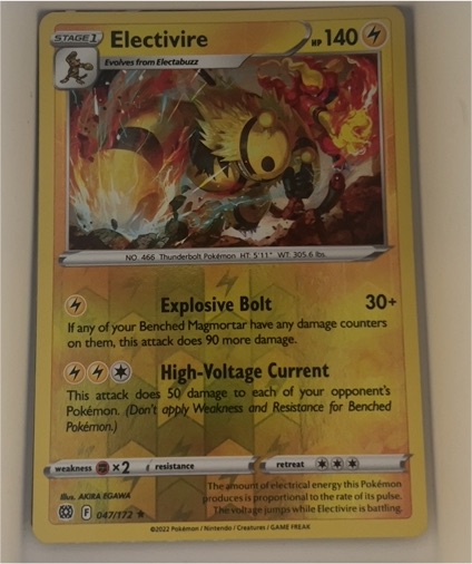 2022 Pokémon Brilliant Stars #047 Electivire — front