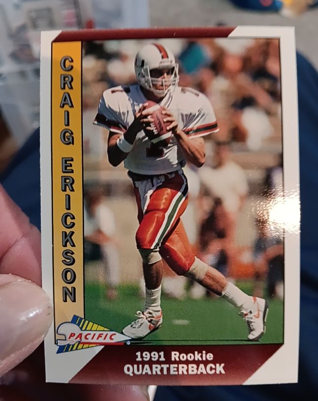 1991 Pacific #519 Craig Erickson — front