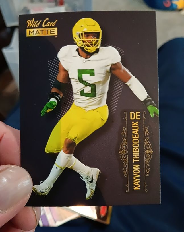 2022 Wild Card Matte #MB-69 Kayvon Thibodeaux — front