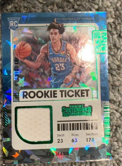 2021-22 Panini Contenders Rookie Ticket #RTS-TMA Tre Mann — front
