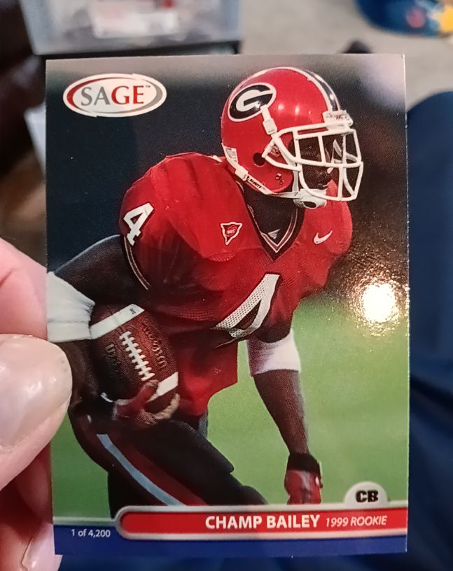 1999 Sage #Champ Bailey Rookie — front
