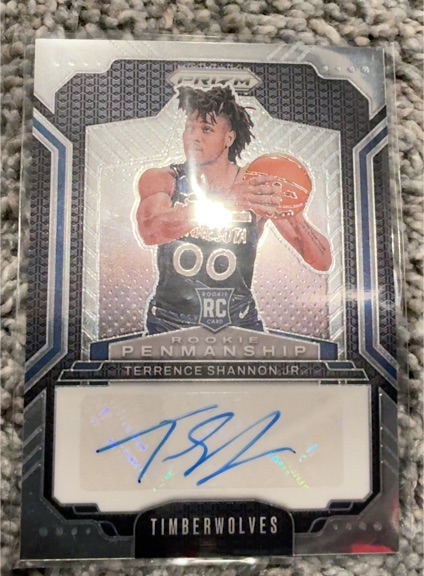 2024-25 Panini Prizm Rookie Penmanship #RPE-TSJ Terrence Shannon Jr. — front