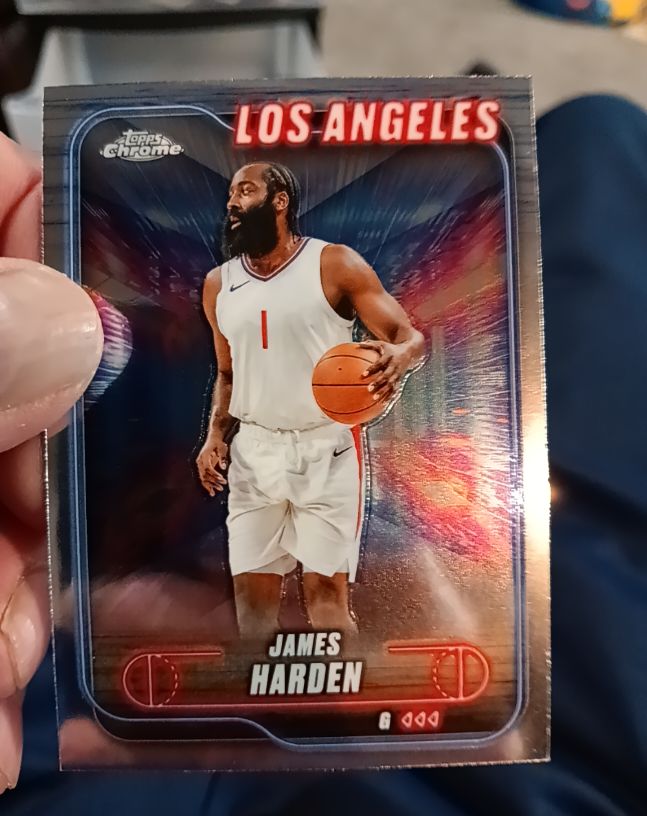 2024-25 Topps Chrome #198 James Harden — front