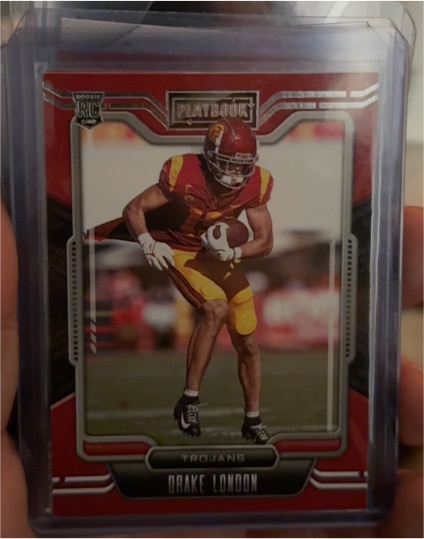 2022 Panini Chronicles Playbook Draft Picks #11 Drake London — front