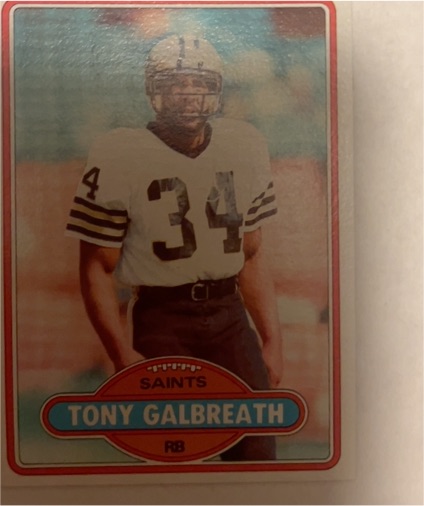 1980 Topps #426 Tony Galbreath — front