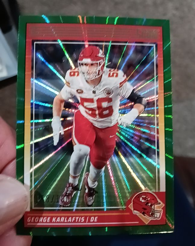 2025 Panini Score #156 George Karlaftis — front
