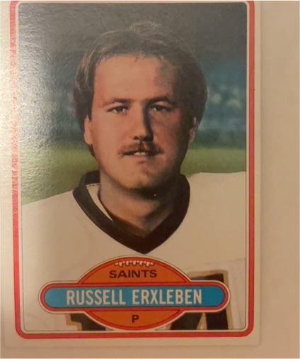 1980 Topps #164 Russell Erxleben — front
