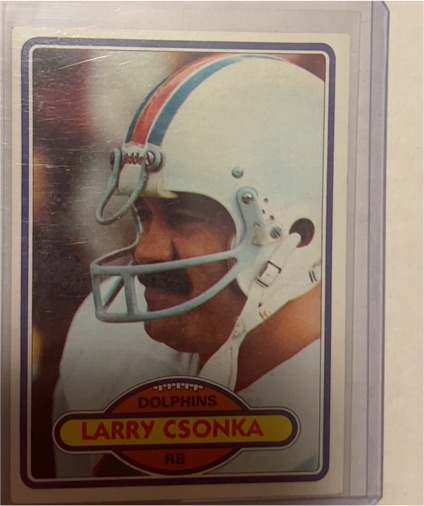 1980 Topps #485 Larry Csonka — front
