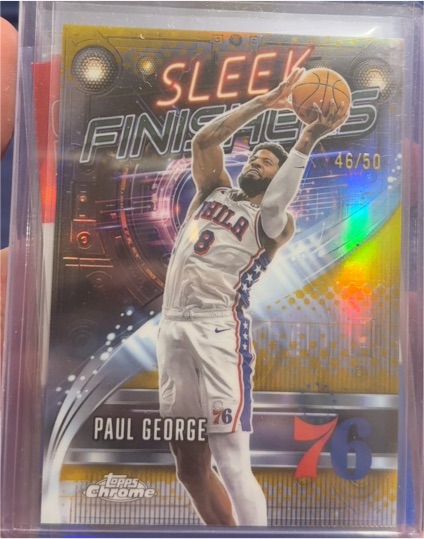 2025-26 Topps Chrome #SF-16 Paul George Sleek Finishers — front