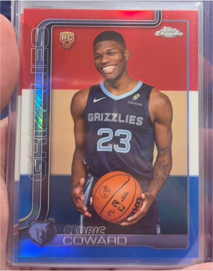 2025-26 Topps Chrome #261 Cedric Coward — front