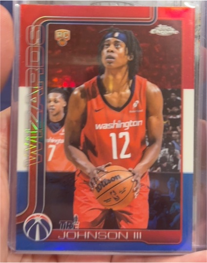 2025-26 Topps Chrome #256 Tre Johnson III — front