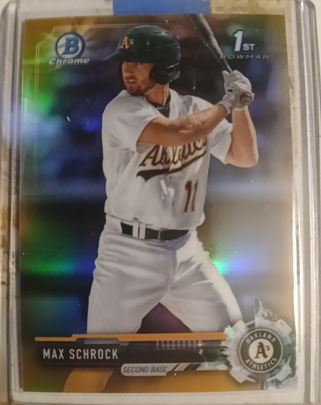 2017 Bowman Chrome #BCP154 Max Schrock — front