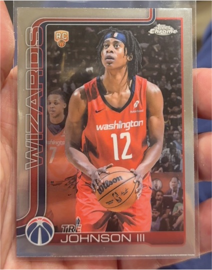 2025-26 Topps Chrome #256 Tre Johnson III — front