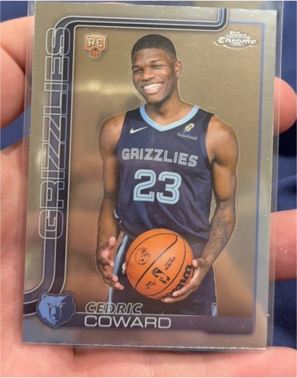 2025-26 Topps Chrome #261 Cedric Coward — front