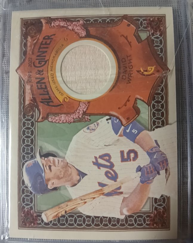 2022 Topps Allen & Ginter #AGRA-DWR David Wright — front