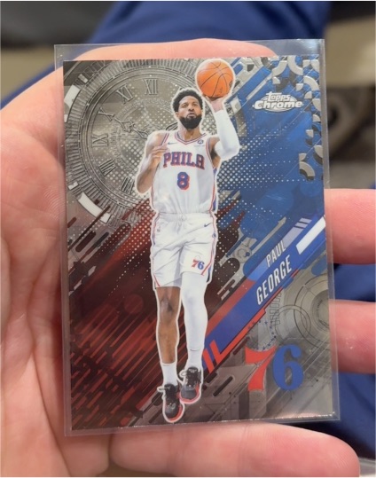 2025-26 Topps Chrome #GT-15 Paul George Go Time Philadelphia 76ers — front