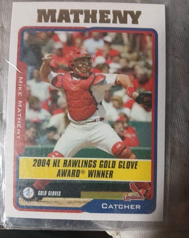 2005 Topps #705 Mike Matheny — front