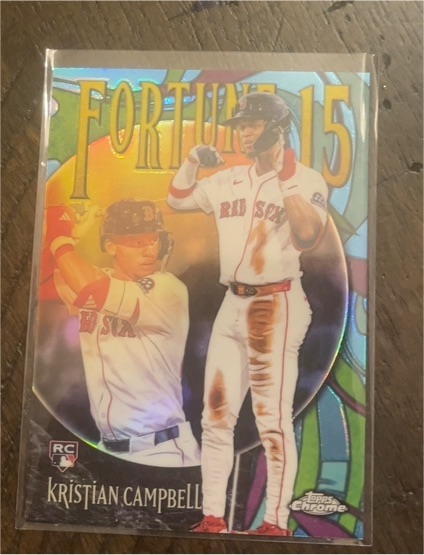 2025 Topps Chrome Update #F15-23 Kristian Campbell Fortune 15 — front