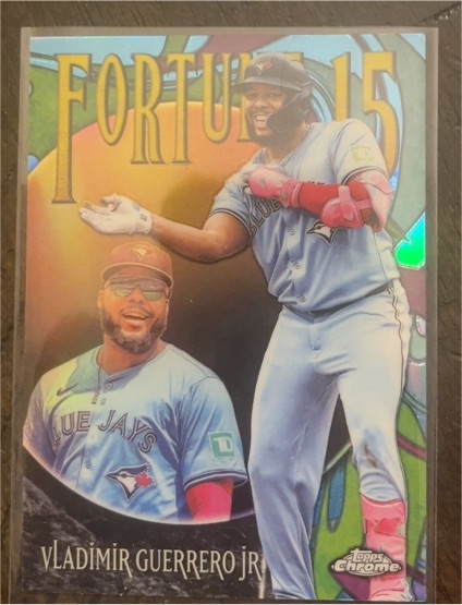 2025 Topps Chrome Update #F15-7 Vladimir Guerrero Jr. Fortune 15 — front