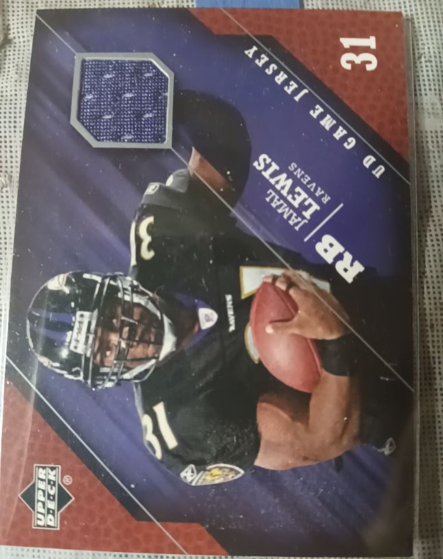 2005 Upper Deck UD Game Jerseys #31 Jamal Lewis — front