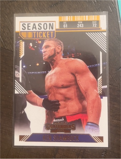 2025 Panini Contenders PFL #91 Ken Shamrock Season Ticket — front
