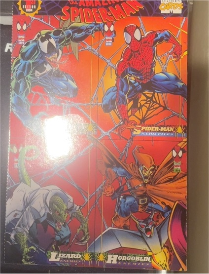 1994 Fleer Marvel The Amazing Spider-Man 1st Edition 4 Card Uncut Promo Sheet — front
