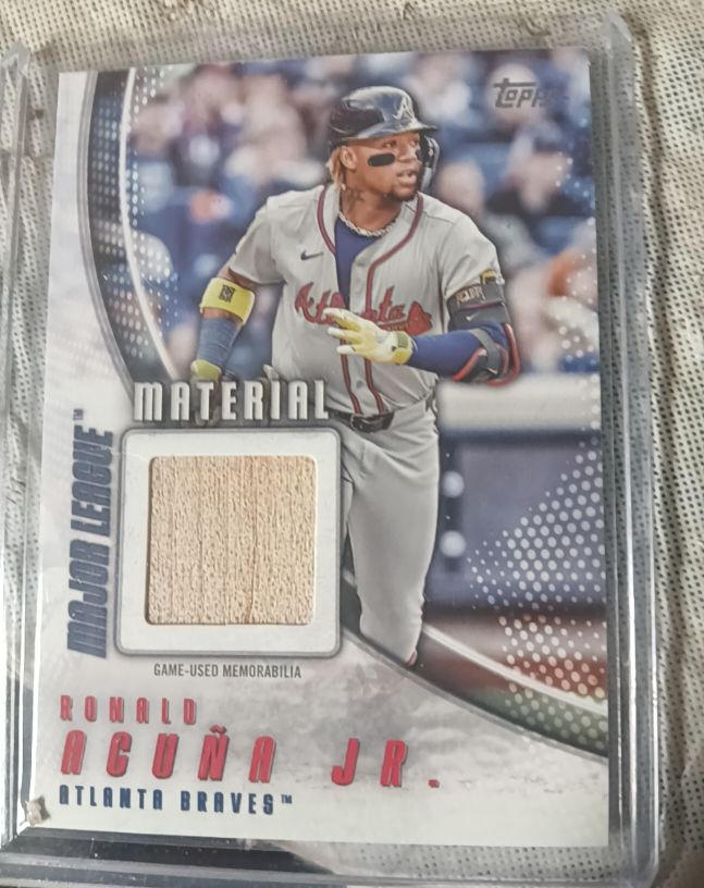 2025 Topps Series 1 Major League Material #MLM-RA Ronald Acuna Jr. — front