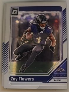 2024 Donruss Optic #15 Zay Flowers Baltimore Ravens — front