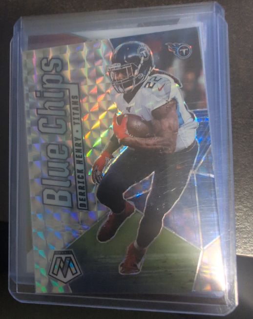 2020 Panini Mosaic Blue Chips #BC7 Derrick Henry — front