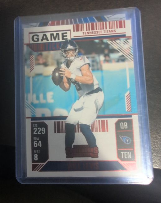 2024 Panini Contenders #95 Will Levis Red Game Ticket — front