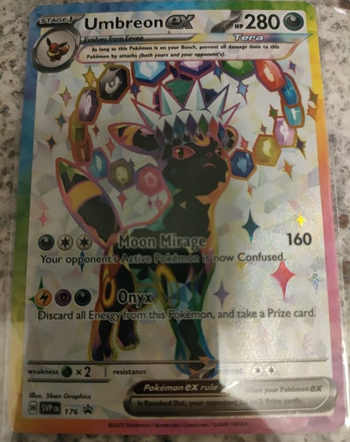 Umbreon ex SVP 176 Scarlet & Violet Promo — front