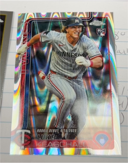 2025 Topps Chrome Update #USC134 Luke Keaschall RC — front