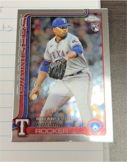 2025 Topps Chrome Update #USC160 Kumar Rocker RC Debut — front