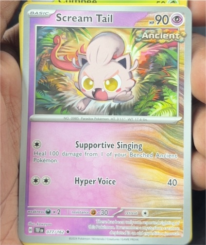 2024 Pokemon Scarlet & Violet Temporal Forces #77 Scream Tail — front