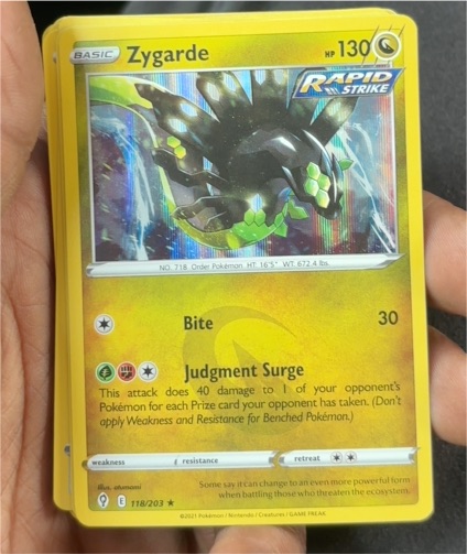 2021 Pokémon Evolving Skies #118 Zygarde — front