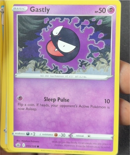 2021 Pokémon #055 Gastly — front