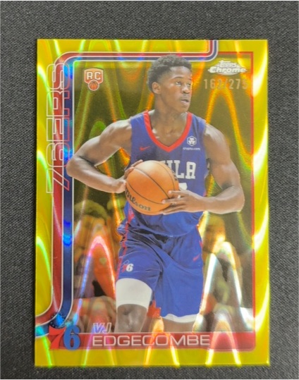 2025-26 Topps Chrome #253 VJ Edgecombe — front