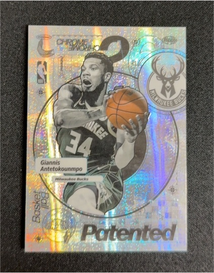 2025-26 Topps Chrome #PD-4 Giannis Antetokounmpo Patented — front