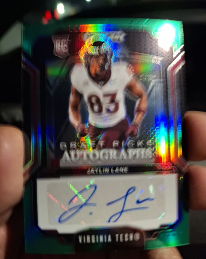 2025 Panini Prizm Draft Picks Autographs Jaylin Lane — front