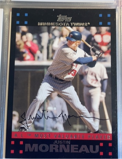 2007 Topps #323 Justin Morneau Minnesota Twins — front
