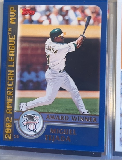 2003 Topps #705 Miguel Tejada — front