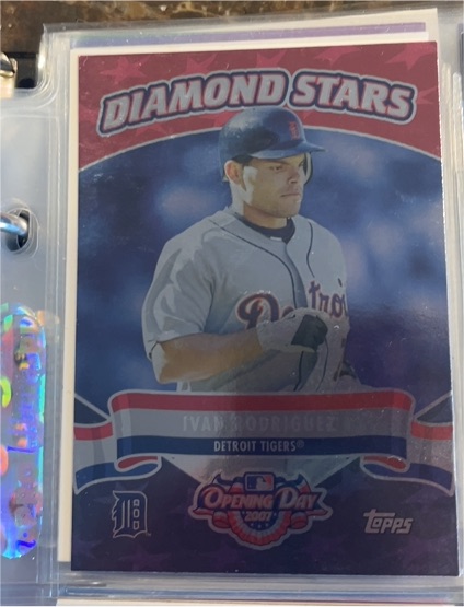 2007 Topps Opening Day Diamond Stars #DS16 Ivan Rodriguez — front