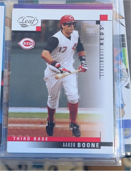 2003 Leaf #148 Aaron Boone Cincinnati Reds — front