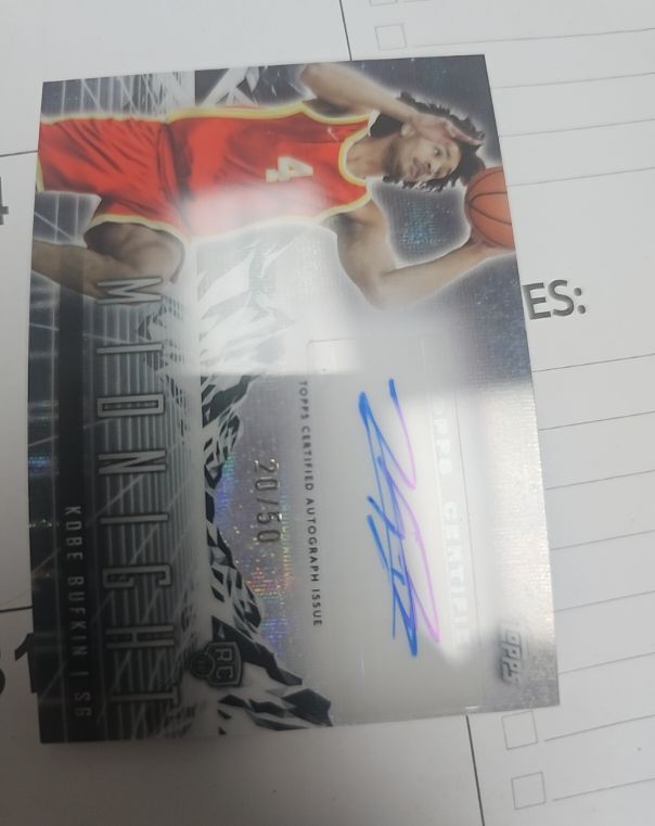 2023-24 Topps Midnight Rookie Horizon Signatures #RHS-KB Kobe Bufkin — front