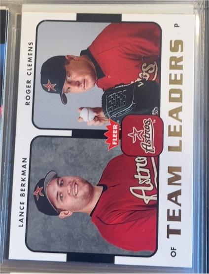 2006 Fleer #TL12 Lance Berkman / Roger Clemens Team Leaders — front