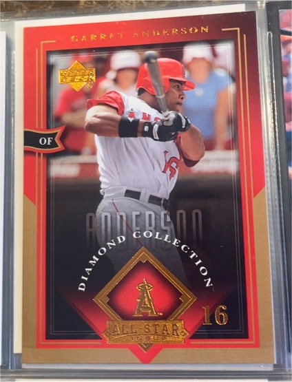 2004 Upper Deck Diamond Collection All-Star Lineup #1 Garret Anderson — front