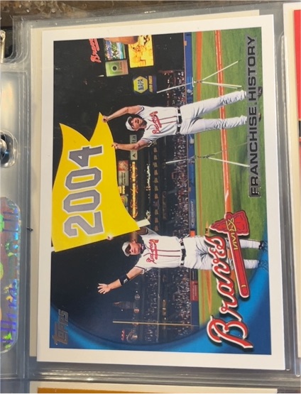 2010 Topps #604 Atlanta Braves Franchise History — front
