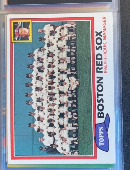 1981 Topps #662 Boston Red Sox / Ralph Houk — front